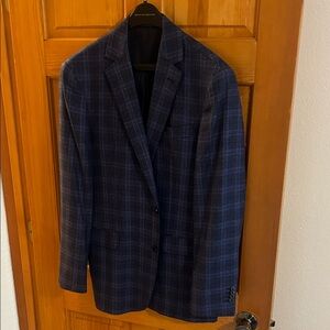 Joseph Abboud Blue Plaid Blazer